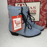 New Children’s Blue Denim Texas Brand Cowboy Boots. 10.5 10 1/2 D. 24-64