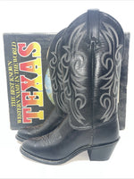 New Women’s Black Texas Brand Cowboy Boots. 4970 7 M. 18-95