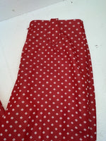 New Vintage Red Polka Dot Polyester Pants SS-67
