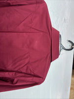 New Men’s White Horse Burgundy Simple Long Sleeve Pearl Snap Large K-67