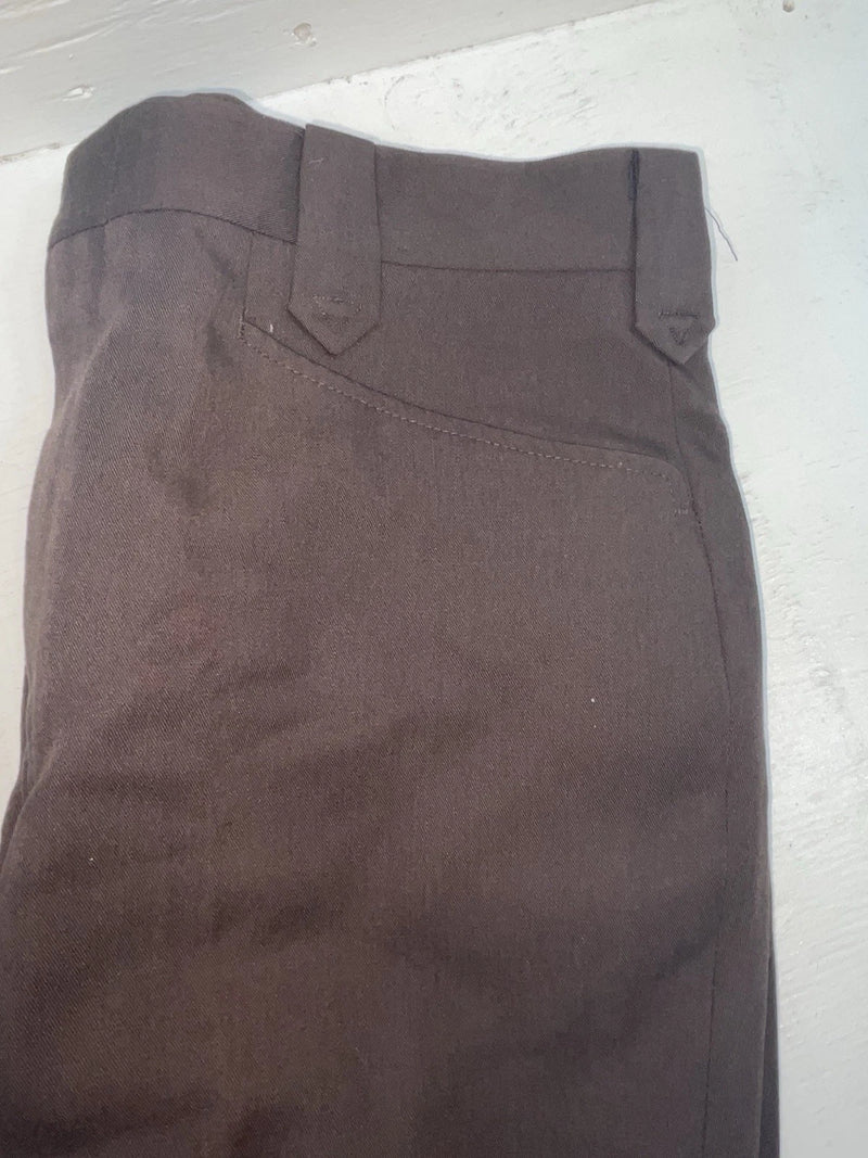 New Vintage Brown Circle S Polyester Pants #CP6729 SS-28