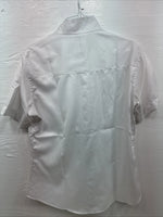New Women’s Royal Highness White Designed Short Sleeve English Shirt 40 DD-34