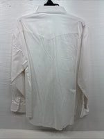 New Men’s Wrangler White Long Sleeve Button Up 17 X 35 XL R-72