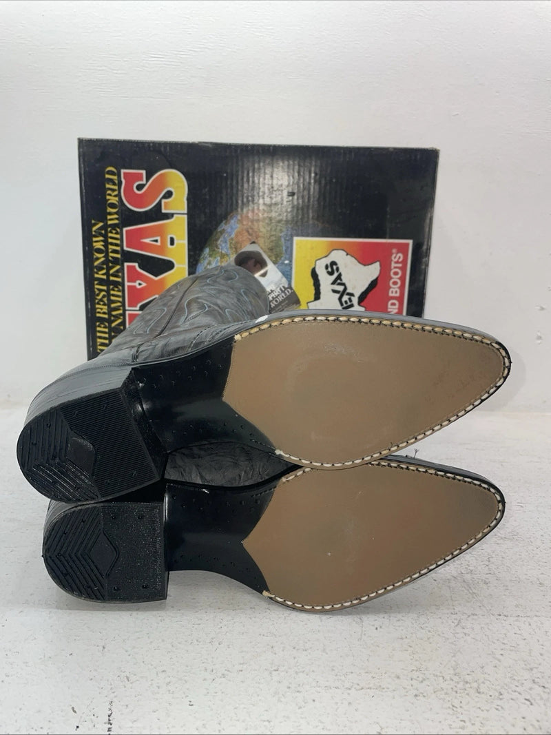 New Men’s Gray Texas Brand Cowboy Boots. 1028 7 D. 1-47