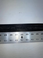 New Black Genuine Leather 3D Silver Pendent And Tooled 32” Belt #2030 JJ-4
