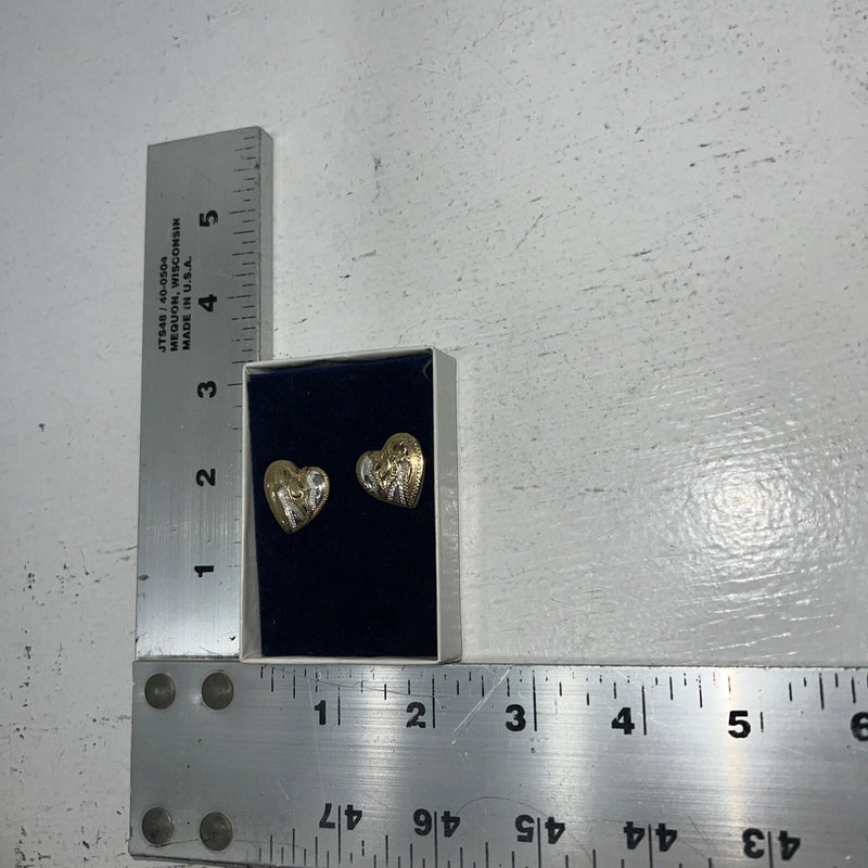 New Women’s Congress Silver Gold Silver Horse Head Heart Earrings. 93140 B-8