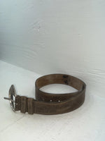 New Brown Genuine Leather Tooled 28” Belt #25000 JJ-107