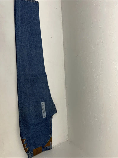 New Women’s Diamond Cut Gusset Regular Fit Leather Denim Jeans. 15/16x36 L-17