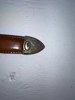 New Brown Genuine Leather Weaved 34” Belt #6520 JJ-67