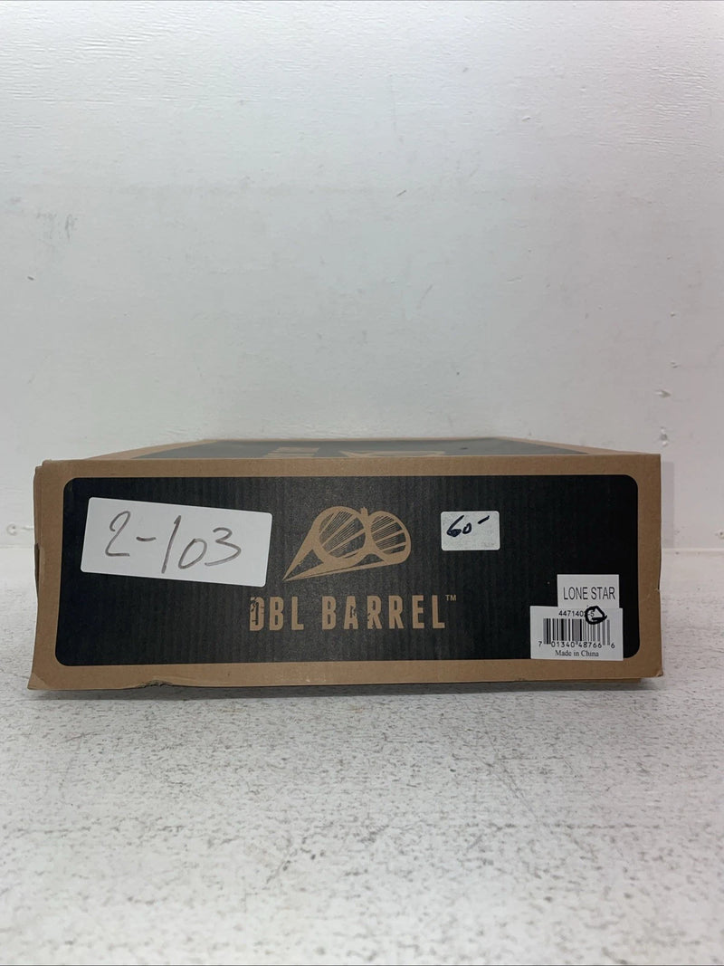 New Youth Brown DBL Barrel Cowboy Boots. 4471402 5. 2-103