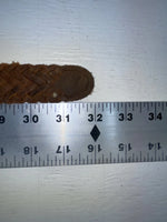 New Brown Genuine Leather Chambers Braided 28” Belt NN-45