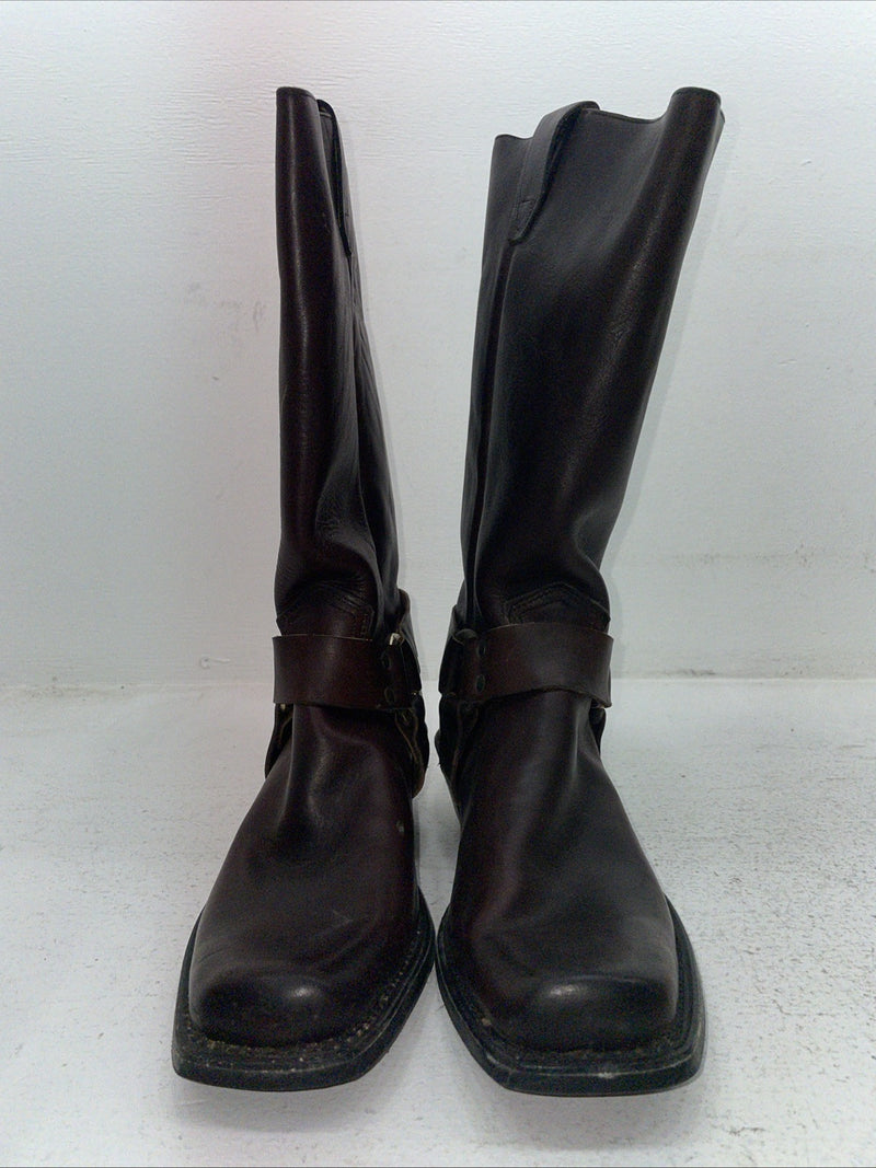New Men’s Brown Dan Dino Cowboy Boots. 7129 9 D. 4-21