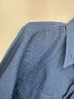 New Men’s Dickson Jenkins Blue Long Sleeve Pearl Snap Size 34 KK-113