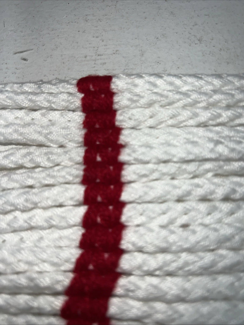 New Tough 1 White Red Mohair Cord Girth 33” #59-1233 BB-22