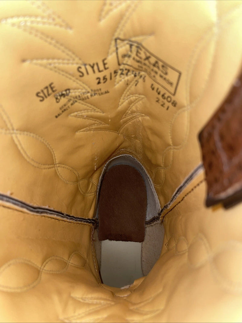 New Women’s Brown Texas Brand Cowboy Boots. 251527446 8.5 8 1/2 M. 16-119