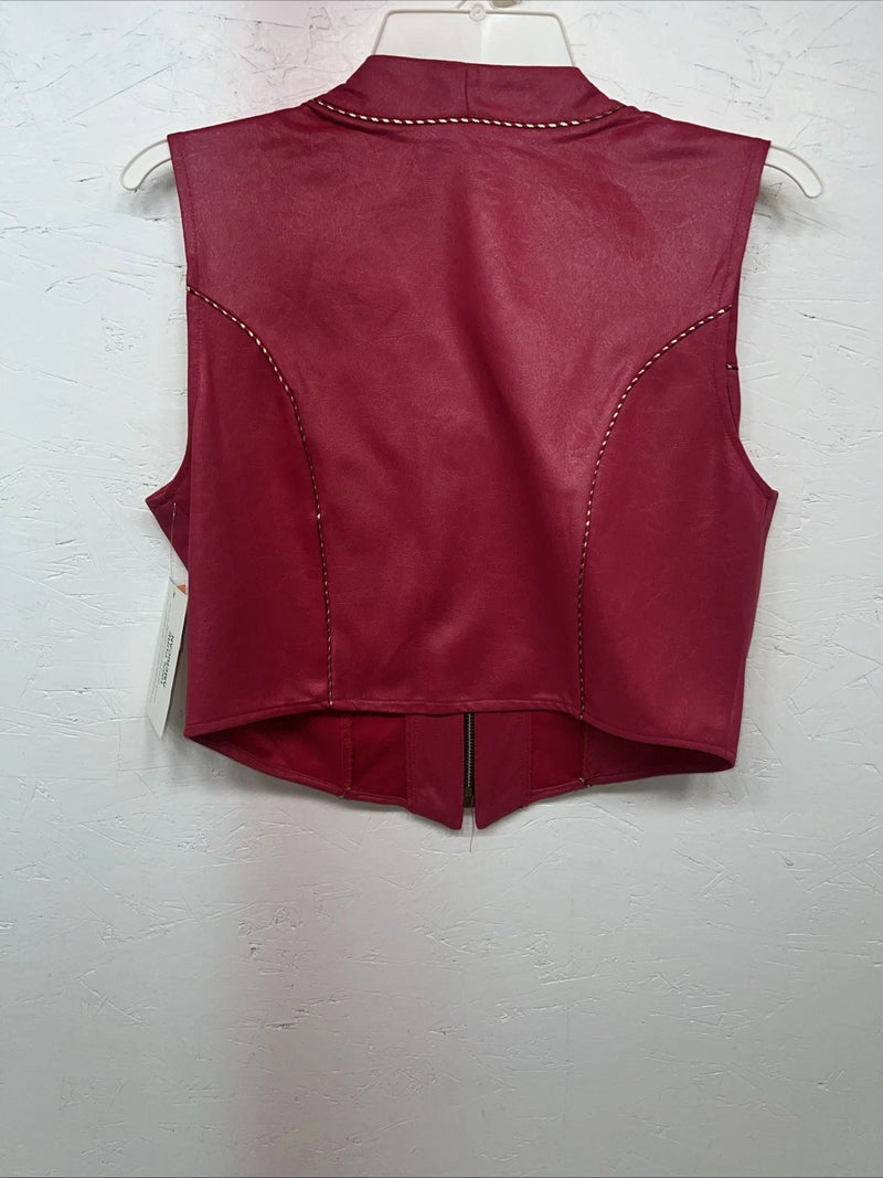 New Women’s Pink 1849 Authentic Ranchwear Western Show Vest XS G-610