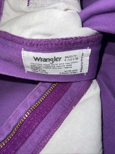 New Women’s Purple Wrangler Silverlake Relaxed Fit Denim Jeans. 9/10x36 P-7