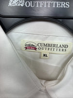 New Women’s Cumberland White Deign Short Sleeve Pearl Snap XL II-28