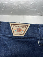 New Women’s Wearwest No Back Pockets Denim Jeans. 11/12x36 L-14