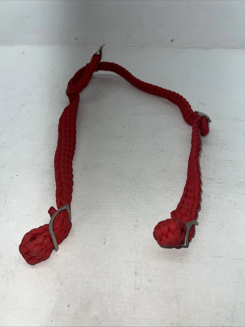 New SIMCO Red Nylon Braided One Ear Headstall #2900 Y-3