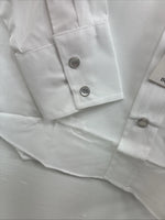 New Kids ELY Classic White Long Sleeve Pearl Snap Size 12 CC-113