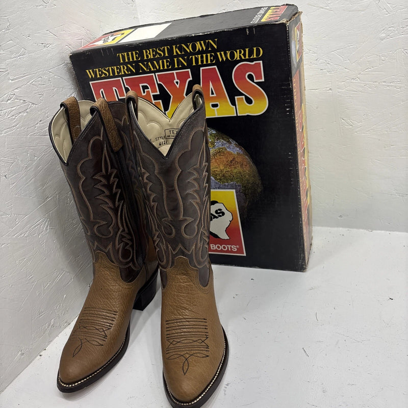 New Brown Texas Boots 8.5  3-12