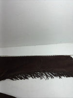 NOS Brown Show Chaps With Fringe Adjustable Waist 44” L-36