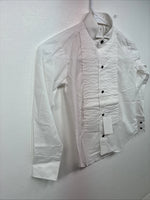 New Kids ELY Tuxedo White Long Sleeve Button Up Size Small 6-8 YY-27