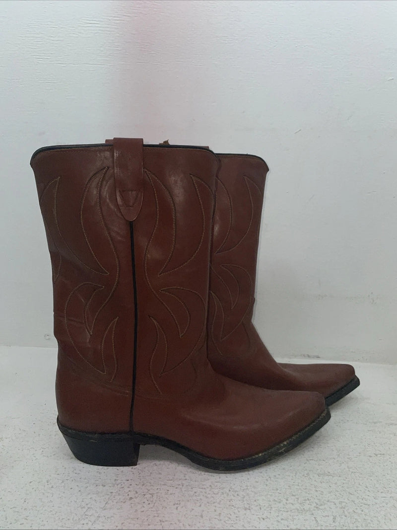 New Men’s Brown Rodeo Cowboy Boots. 5044 8.5 8 1/2 D. 3-125