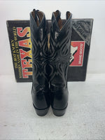 New Men’s Black Texas Brand Cowboy Boots. 6210 8.5 8 1/2 D. 3-120