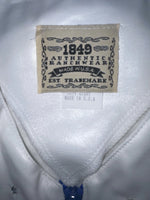 New Kids Blue White And Stars 1849 Cut Off Zip Up Vest S #77872 3B-66