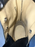 New Women’s Black Lace Up American West Cowboy Boots. 5991 7.5 7 1/2 W. 17-53