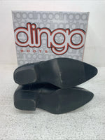 New Children’s Black With Fringe Dingo Cowboy Boots. C 2220 1 D. 23-75
