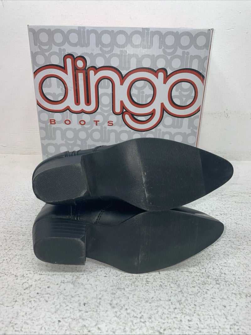New Children’s Black With Fringe Dingo Cowboy Boots. C 2220 1 D. 23-75