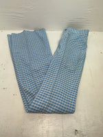 New Vintage Blue Checkered Lee Polyester Pants #2652644 VV-75