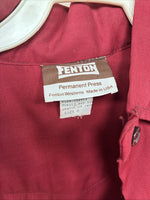 New Kids Fenton Dark Red Long Sleeve Button Up Size 8 YY-118