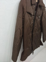 New Women Brown Western Fashion Puffer Jacket 14 RR-34