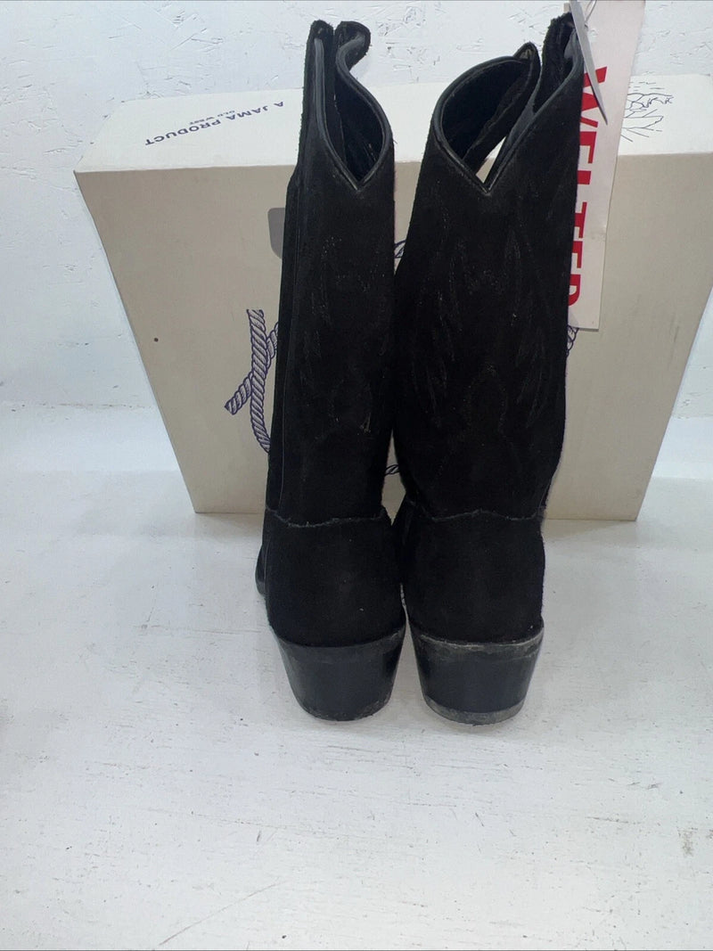 New Women’s Black A Jama Product Cowboy Boots. 5.5 5 1/2. 20-52