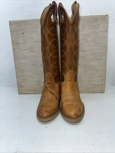 New Women’s Brown Texas Brand Cowboy Boots. 4544 5.5 5 1/2 M. 20-57