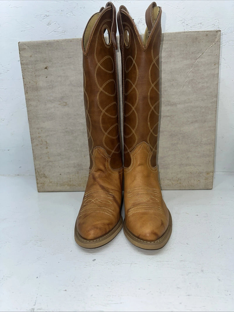 New Women’s Brown Texas Brand Cowboy Boots. 4544 5.5 5 1/2 M. 20-57