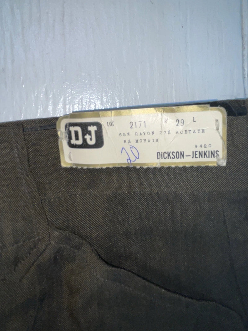 New Vintage Brown Dickson Jenkins Polyester Pants #2171 3A-101