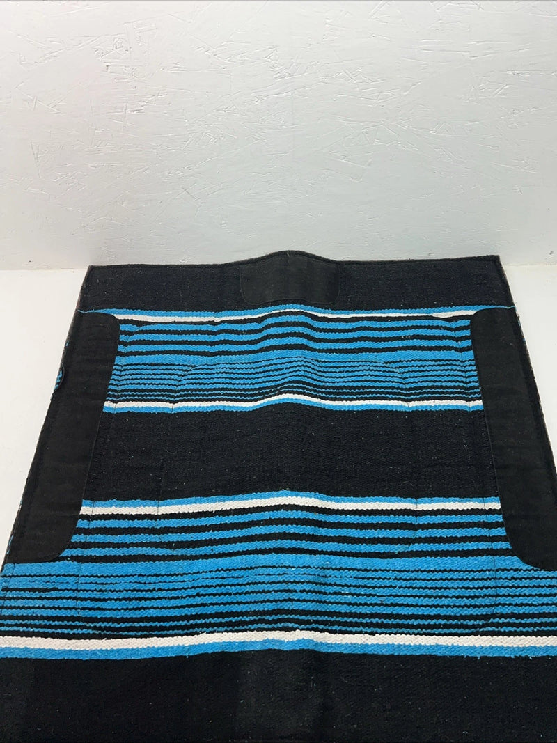 New Tough 1 Blue Black Felt Drover Saddle Pad 32x32 #31-650 Pad-16 