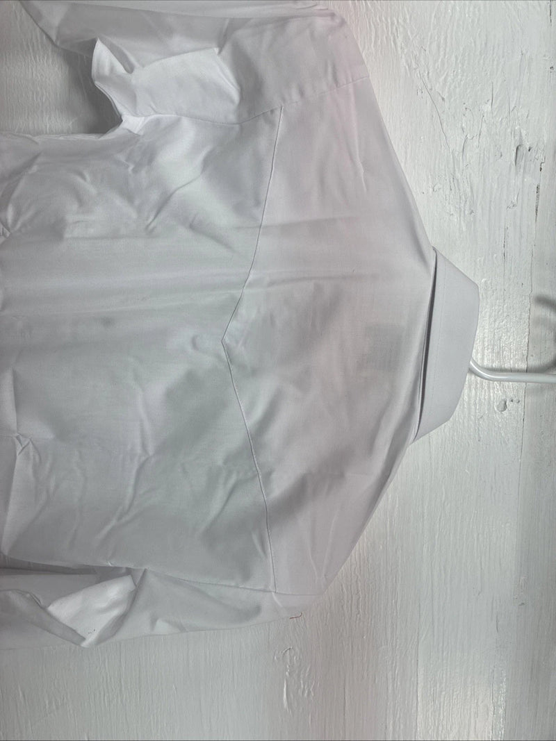 New Kids ELY Classic White Long Sleeve Pearl Snap Size 14 CC-118