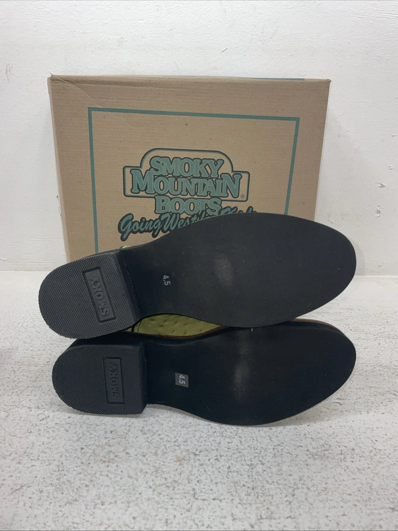 New Youth Green Smoky Mountain Cowboy Boots. 3027 Y 4.5 4 1/2. 2-173