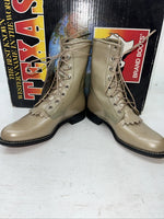 New Women’s Texas Brand Lace Up Cowboy Boots. 4498 6.5 6 1/2 M. 19-106
