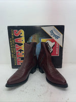 New Men’s Red Texas Brand Cowboy Boots. M 373 10.5 10 1/2 D. 7-68