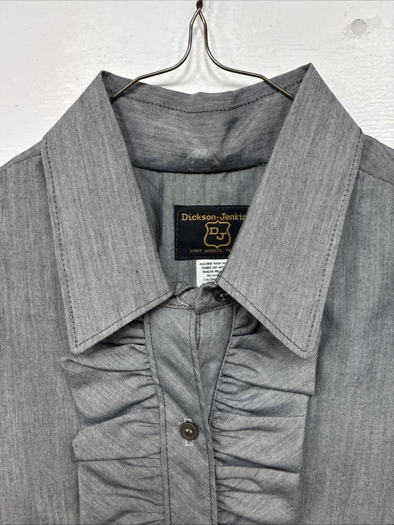 New Women’s Dickson Jenkins Gray Long Sleeve Button Up Size 16 XL II-53