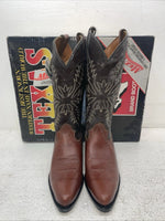 New Men’s Brown Texas Brand Cowboy Boots. 1201 8 D. 1-105