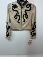New Women’s Tan 1849 Authentic Ranchwear Short Show Jacket Medium UU-72