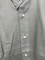 New Classix Black Long Sleeve Button Up English Shirt Medium II-35